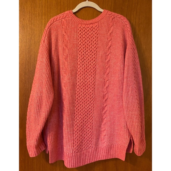 #4245 Cabi Pink Cable Elsa Soft Pullover Sweater - Medium - Picture 3 of 4